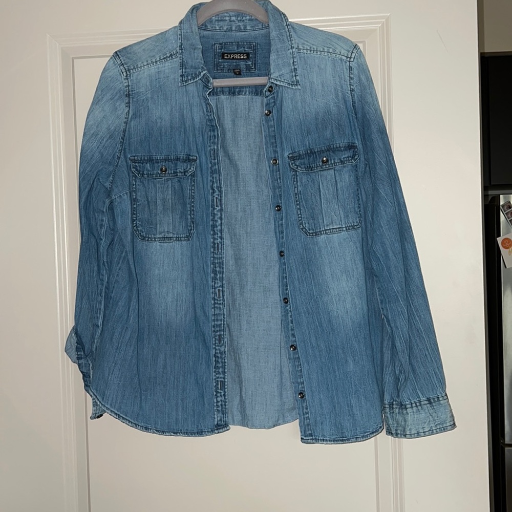 Express Jean Button Up